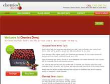 Tablet Screenshot of cherriesdirect.com.au
